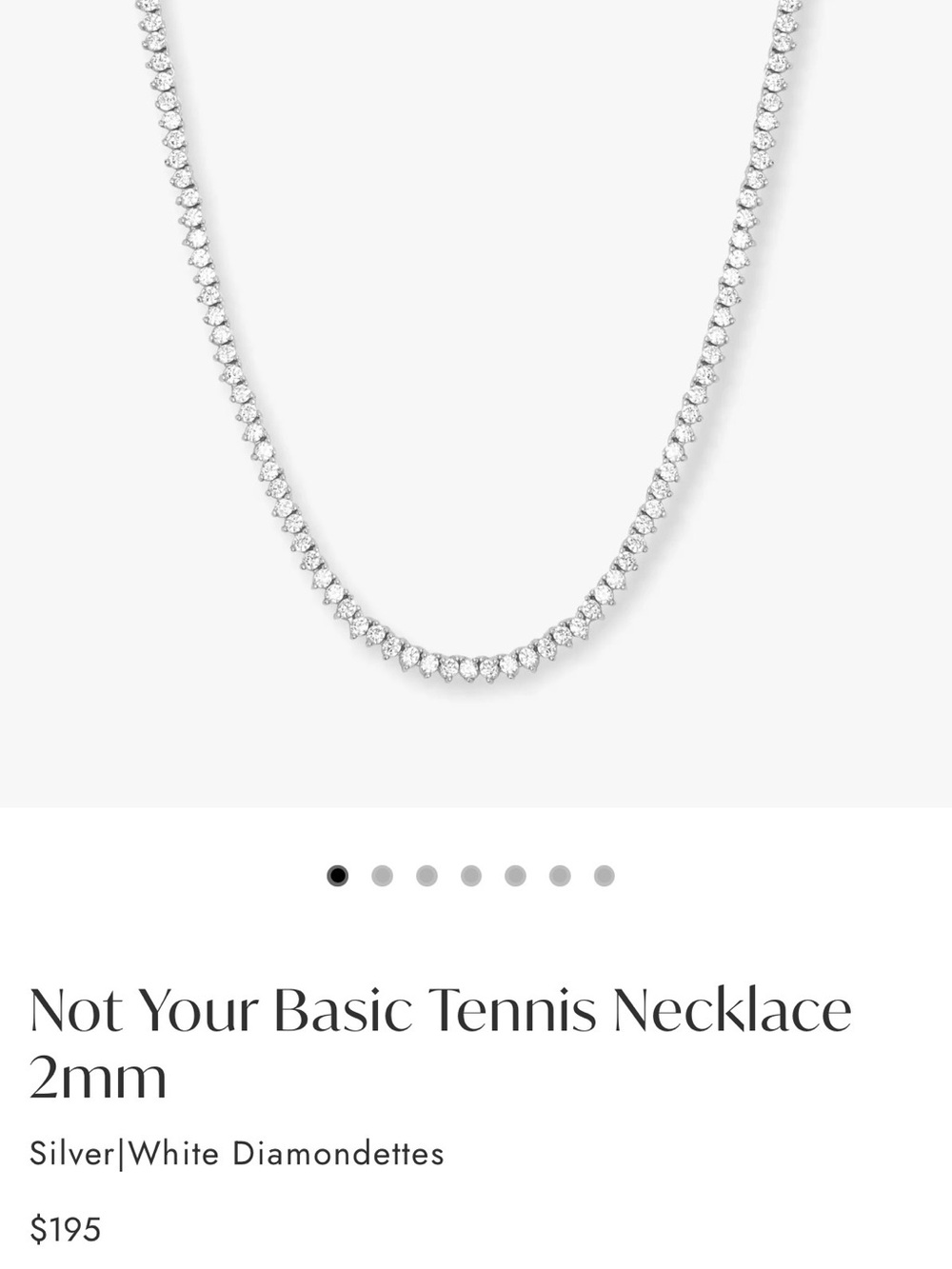 Melinda Maria Tennis Necklace - Picture 3 of 4